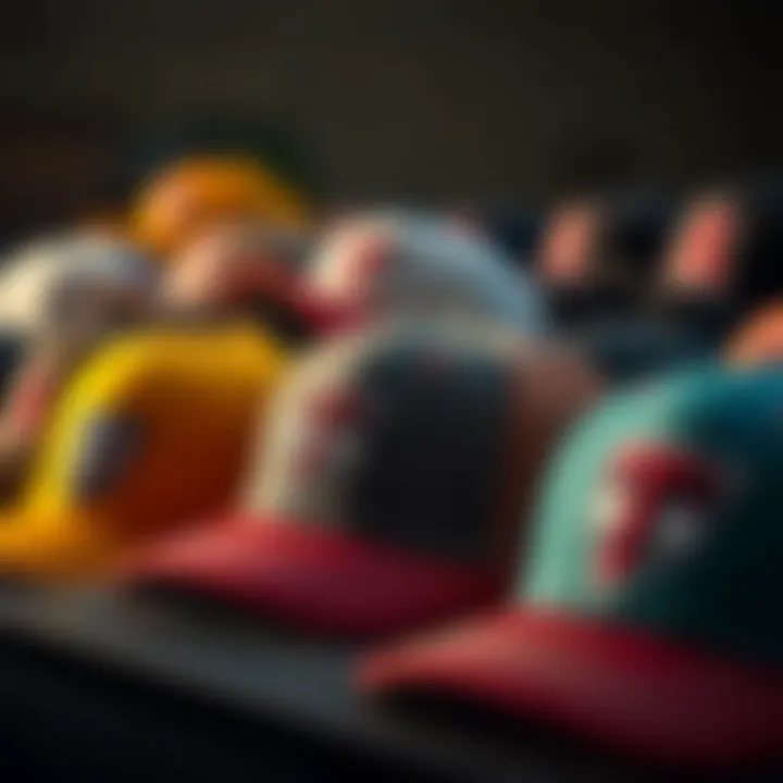 Cultural Trends in Truckers Hats A group of truckers hats arranged artistically, representing cultural trends and styles.