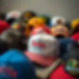 A collection of diverse truckers hats showcasing various designs and colors.