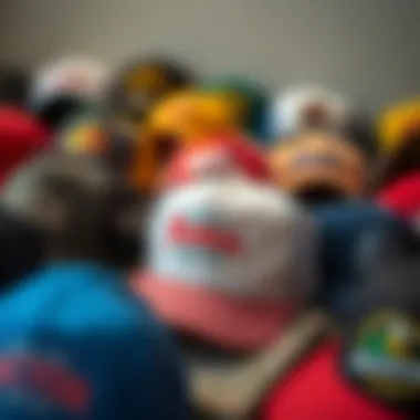 Diverse Designs of Truckers Hats A collection of diverse truckers hats showcasing various designs and colors.