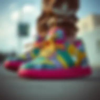 Innovative design of Volt shoes showcasing unique color patterns