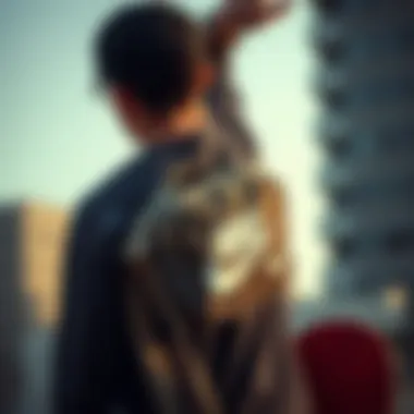 A skateboarder wearing the Nike Heritage Hip Pack, highlighting its practical use in skateboarding culture