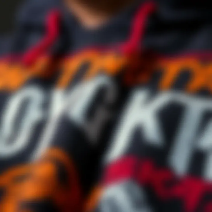 Close-up of design elements found in OFWGKTA apparel.