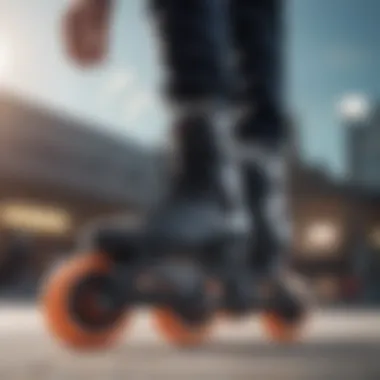 Innovative Design of Powerslide Zoom Skates Close-up view of Powerslide Zoom skate design showcasing innovative features
