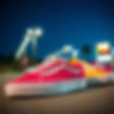 Retro Vans in vibrant colors