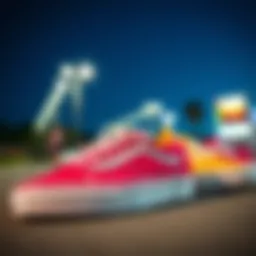 Retro Vans in vibrant colors