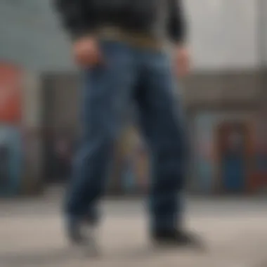 Durability of Dickies Pants A pair of Dickies pants showcasing their durable fabric and stitching