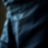 Close-up of Rothco black pants showcasing the fabric texture