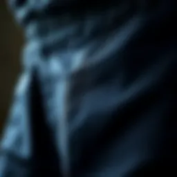 Close-up of Rothco black pants showcasing the fabric texture