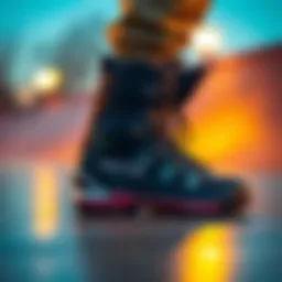 Sleek Salomon skate boot design showcasing innovative materials