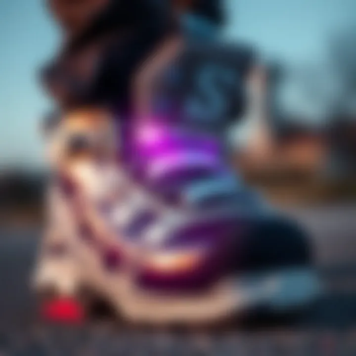 Advanced Technology in Skate Boot Performance Close-up view of Salomon skate boot technology features