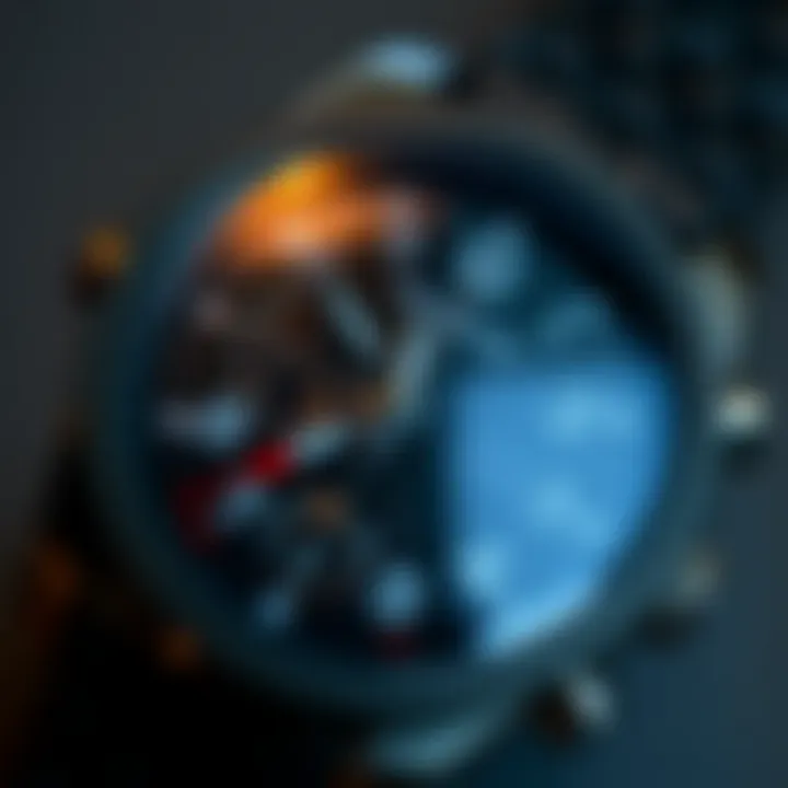 Intricate Design of Sentry Chrono Watch Close-up view of the Sentry Chrono Watch face showcasing its intricate design