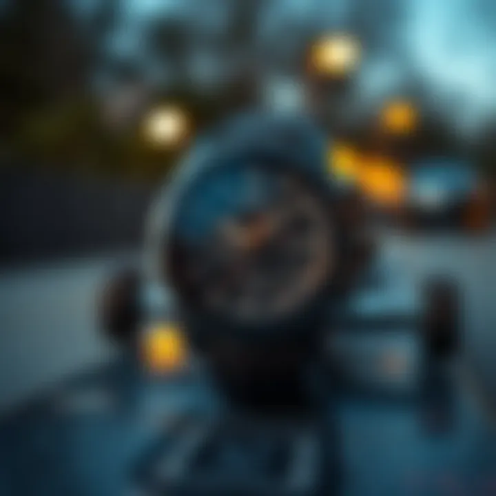 Cultural Relevance with Skate Culture Sentry Chrono Watch displayed on a skateboard, highlighting its cultural relevance