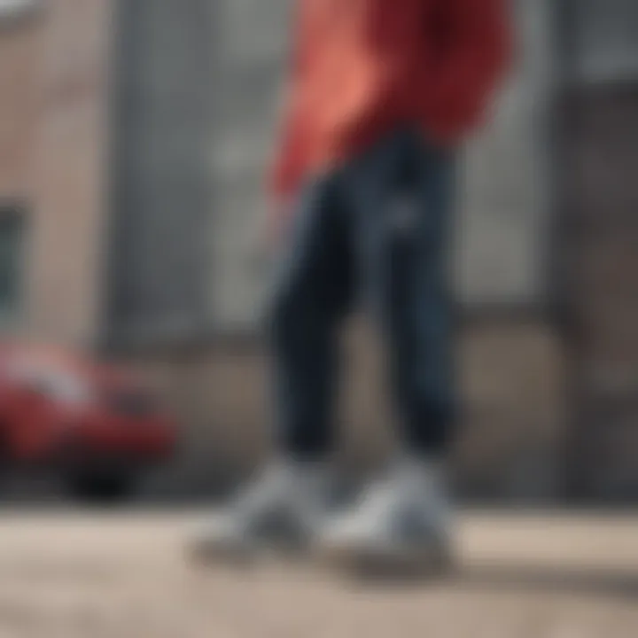 Adidas jogger sweat pants displayed with skateboarding accessories