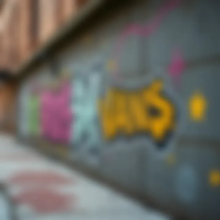 Vans Graffiti Art Graffiti art with Vans branding on a city wall