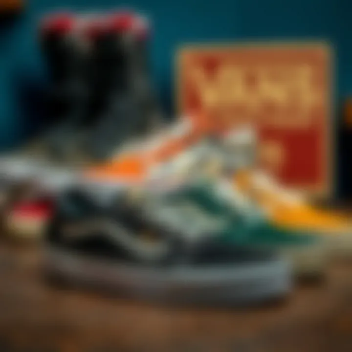 Vans Shoe Collection Vans shoe collection representing skate culture