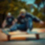 A vibrant collection of skateboarding apparel showcasing style and function.