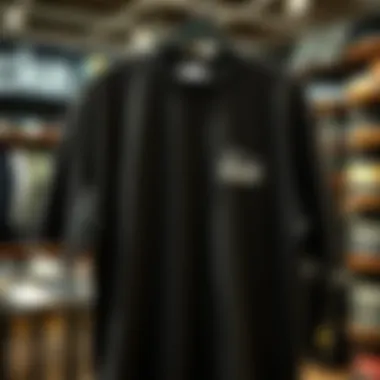 Showcase of Skate Culture Fashion Stylish oversized t-shirt displayed in a skate shop