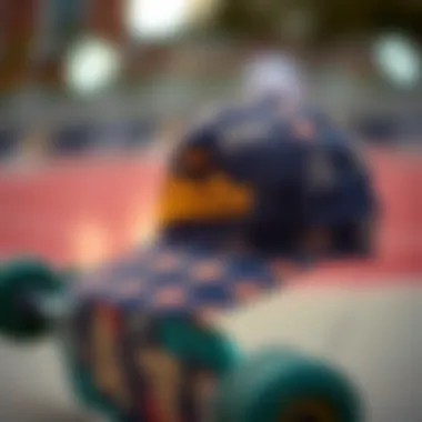 Goorin Bros hat styled with skateboarding gear