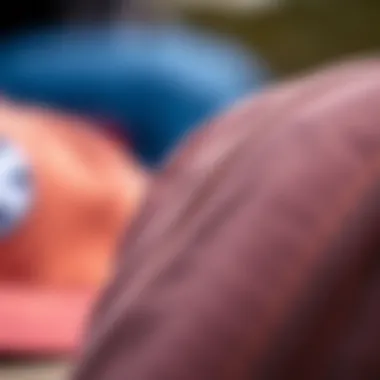Close-up of the texture of Goorin Bros hat