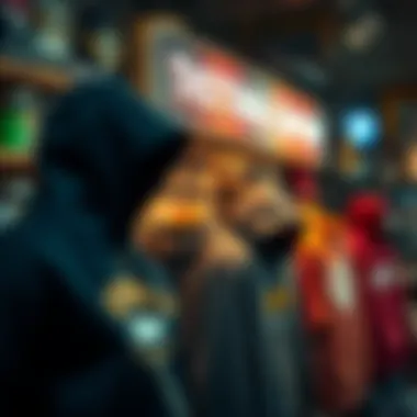 A local shop emphasizing sustainable fashion with hoodies made from eco-friendly materials