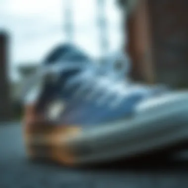 Detailed view showcasing the craftsmanship of the Converse Low Star