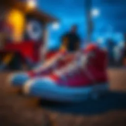 Classic Converse Chuck Taylor sneakers displayed prominently