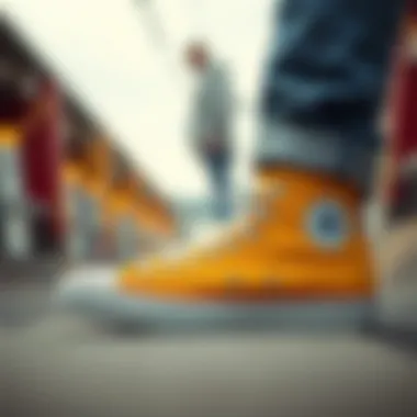 Trendy streetwear outfit featuring Converse footwear