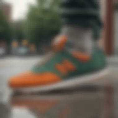 Notable Exploring the New Balance 574 in Green and Orange