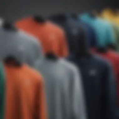 A collection of Nike crewnecks highlighting different colorways.