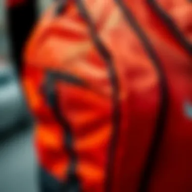 Close-up of the Nike SB RPM Backpack's design features