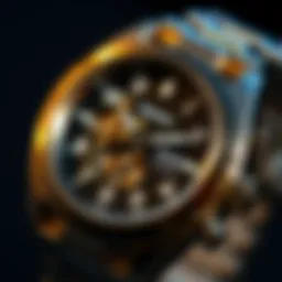 Close-up of the Nixon automatic watch showcasing its intricate dial design