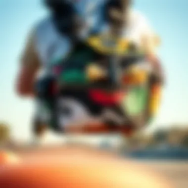 Diverse design elements of the chest bag appealing to various skaters