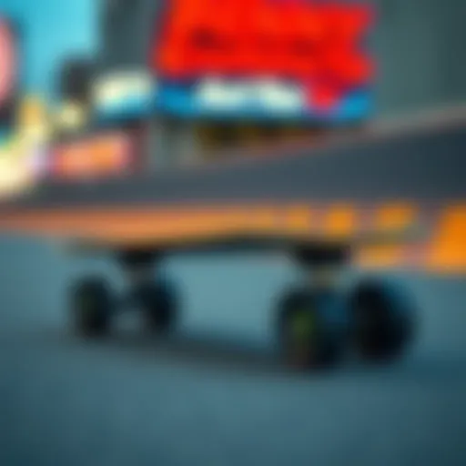 Sleek Design of the Penny Highline Penny Highline skateboard showcasing its sleek design