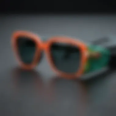 Durable Materials of the Pit Viper Glasses Case Close-up of durable materials used in Pit Viper glasses case