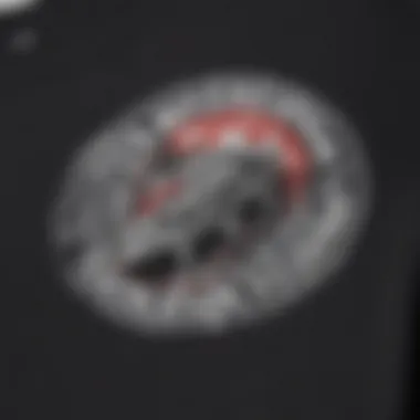 A close-up of unique design elements on an Anti-Social Club T-Shirt