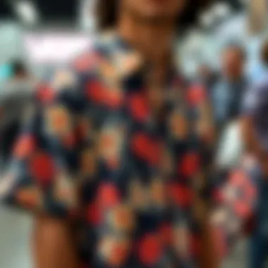 Fashion Showcase with Vans Shirt Fashion showcase highlighting Vans flower shirt