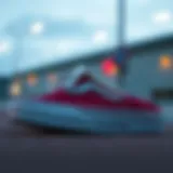 Vans Old Skool Maroon sneaker showcasing its clean lines and striking color