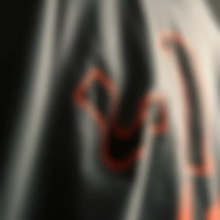 Texture and Design Influences Close-up of fabric texture and design details on a Y2K t-shirt