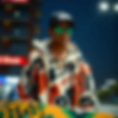 Fashionable streetwear influenced by skate culture