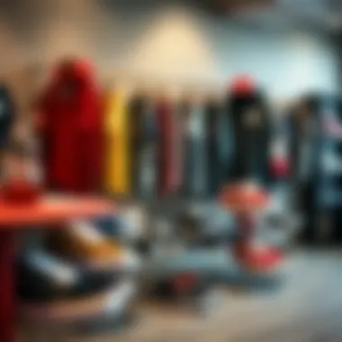 Vans clothing collection displayed in a stylish setting