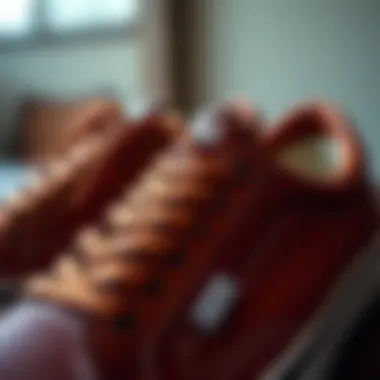 Craftsmanship Excellence in Vans Authentic Leather Brown Close-up of the Vans Authentic Leather Brown demonstrating its craftsmanship
