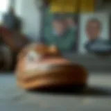 The Unique Texture of Vans Authentic Leather Brown Stylized view of Vans Authentic Leather Brown showcasing its texture