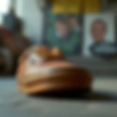 The Unique Texture of Vans Authentic Leather Brown Stylized view of Vans Authentic Leather Brown showcasing its texture