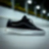 Vans Old Skool Suede Black sneaker side view