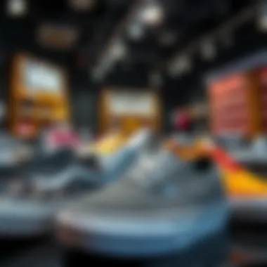 Creative Arrangement of Vans Shoes Stylish Vans shoes displayed in a creative arrangement