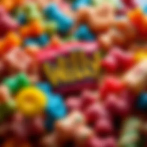 A vibrant assortment of unconventional snacks, showcasing vibrant colors and unique textures.