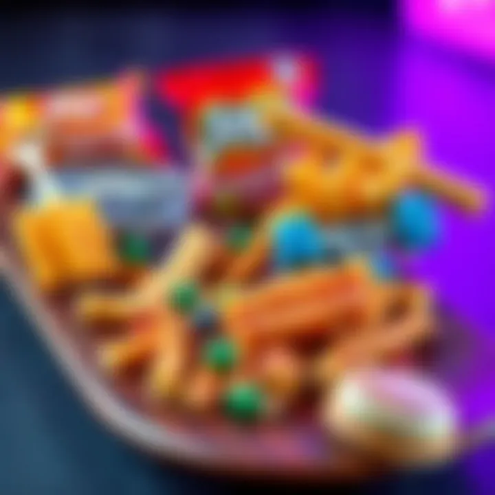 Snacks Inspired by Skate Culture A playful arrangement of snacks inspired by skate culture, reflecting freedom and experimentation.