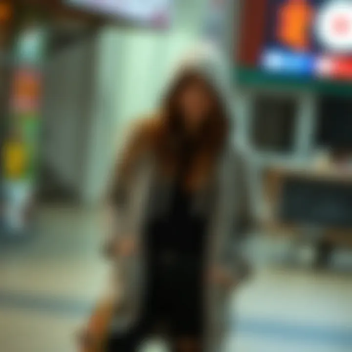 Layering Fashionably with Cardigan Hoodies Fashionable layering with a cardigan hoodie in a casual setting