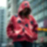 A stylish cardigan hoodie showcasing modern design elements