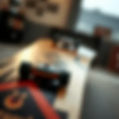 Performance Benefits of Custom Griptape Close-up of a fingerboard with custom griptape demonstrating performance enhancement